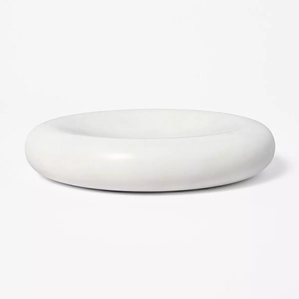 Threshold Studio McGee Marble‎ Dish White  - Target